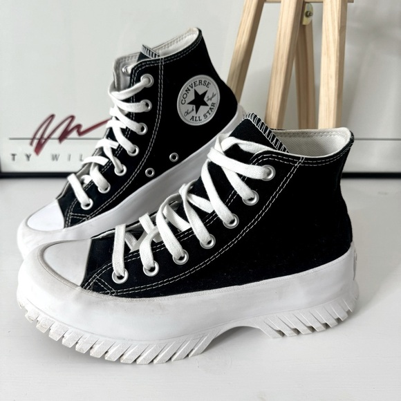Converse Chuck Taylor All Star Lugged 2.0 High Top Black Canvas Size 7 - Picture 3 of 16